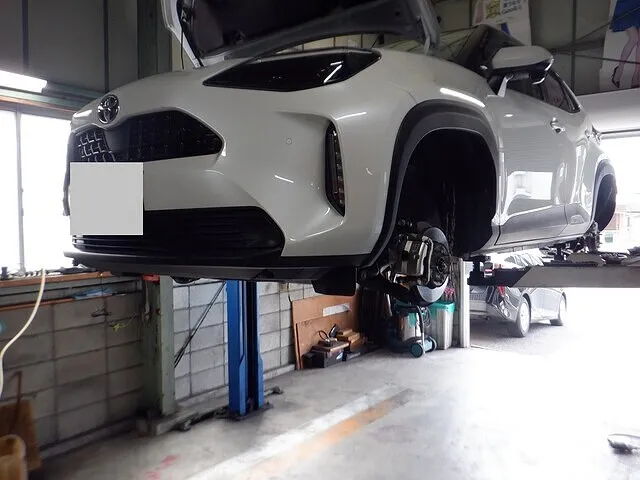 羽島郡笠松町　車検　岐阜市　ヤリスクロス　１日車検　車検整備　