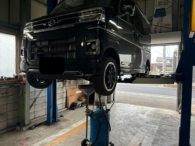 アトレー　エンジンオイル　オイルエレメント　取替　笠松町　　