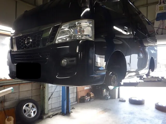 日産　ジャラバン　車検　笠松町　岐阜市　整備　修理　1日車検