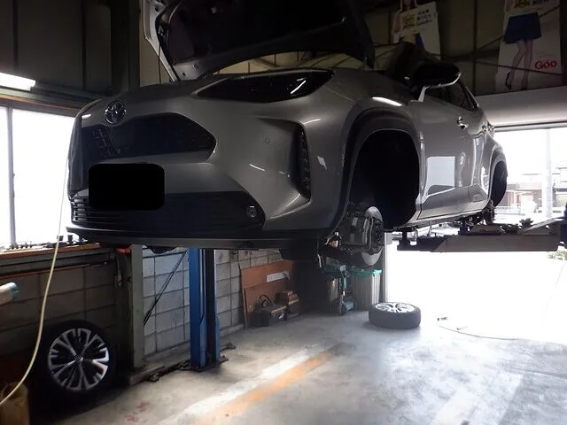 トヨタ　ヤリスクロス　車検　笠松町　岐阜市　整備　修理　1日車検