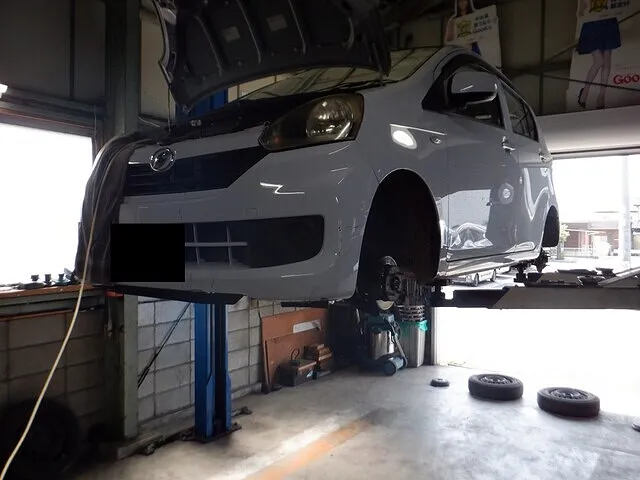 ダイハツ　ミライース　車検　笠松町　川島町　修理　整備　1日車検