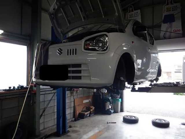 スズキ　アルト　車検　笠松町　岐南町　修理　整備　1日車検