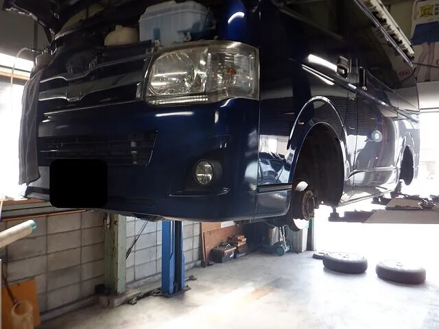 トヨタ　ハイエースＶ　車検　笠松町　岐南町　修理　整備　1日車検