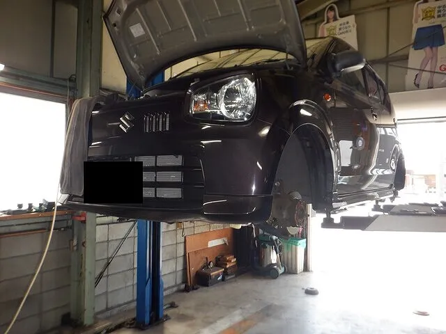 スズキ　アルト　車検　笠松町　岐阜市　修理　整備　1日車検