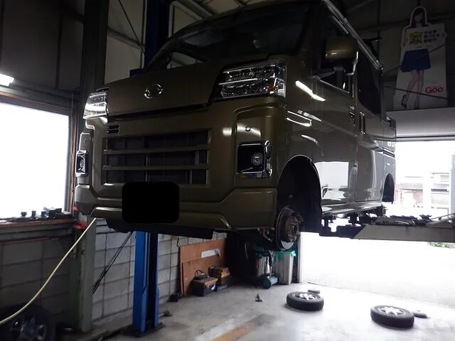 ダイハツ　ハイゼット　笠松町　穂積町　車検　車検整備　1日車検