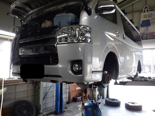 トヨタ　ハイエースV　岐阜市　岐南町　笠松町　1日車検　車検
