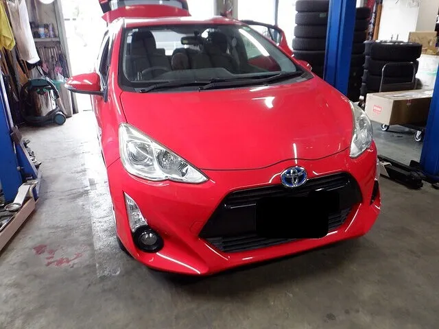 トヨタ　アクア　ハイブリットバッテリー交換　笠松町　岐南町　