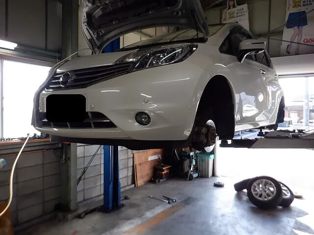 日産　ノート　岐南町　笠松町　岐阜市　1日車検　車検