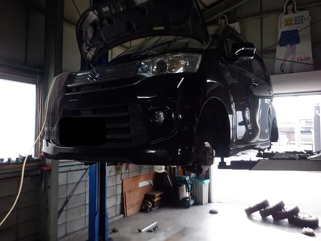 スズキ　ワゴンRスティングレイ　笠松町　各務原市　1日車検　車検