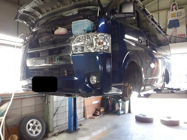 トヨタ　ハイエース　岐阜市　笠松町　岐南町　1日車検　車検