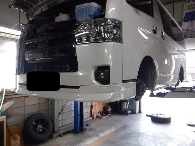 トヨタ　ハイエース　笠松町　岐南町　岐阜市　1日車検　車検