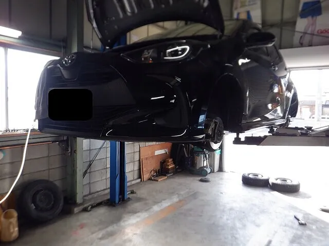 トヨタ　ヤリス　蟹江町　笠松町　岐南町　1日車検　中古車車検