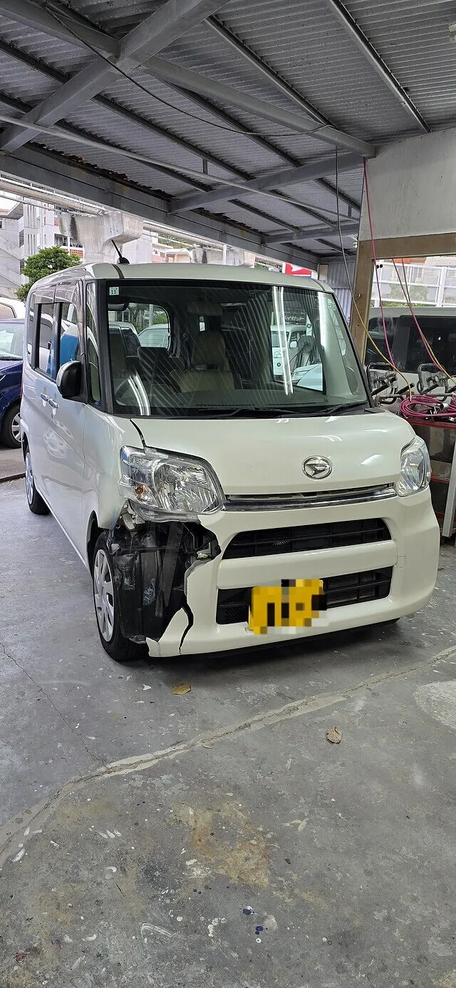 高価買取実績　沖縄県那覇市 事故車　ダイハツ　タント
