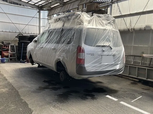 長野市　修理　ファミリア　サビ止め