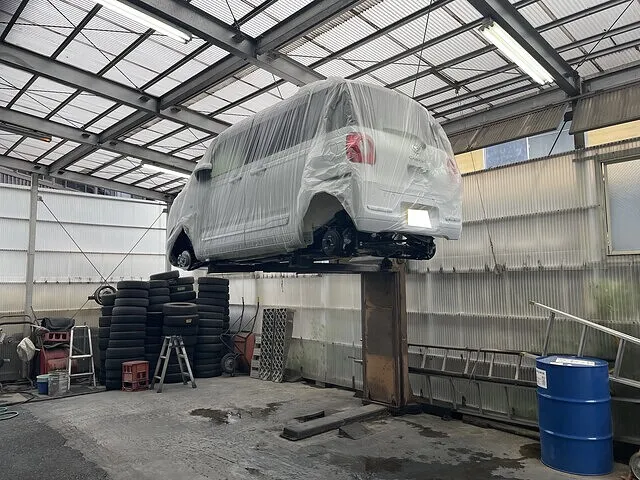 長野市　修理　キャンバス　サビ止め　防錆