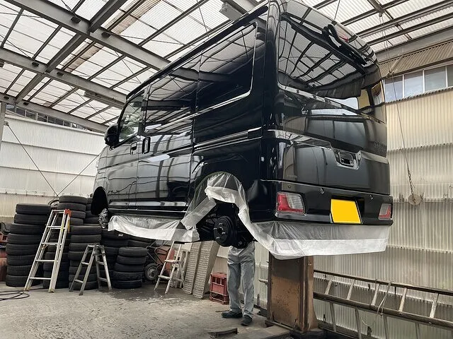 長野市　修理　ハイゼットカーゴ　サビ止め　防錆