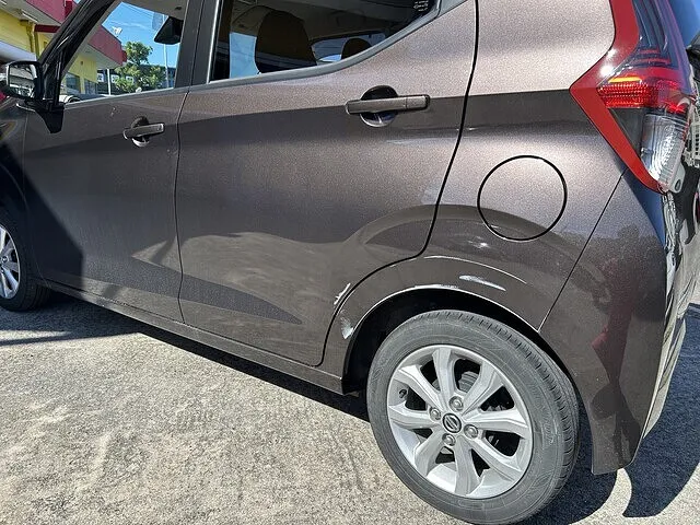 西尾市 デイズ リアドア クオーターパネル 鈑金塗装修理