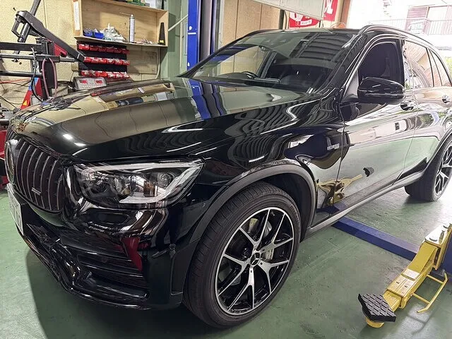 京都府　ベンツAMG GLC43　リアタイヤ交換を実施しました