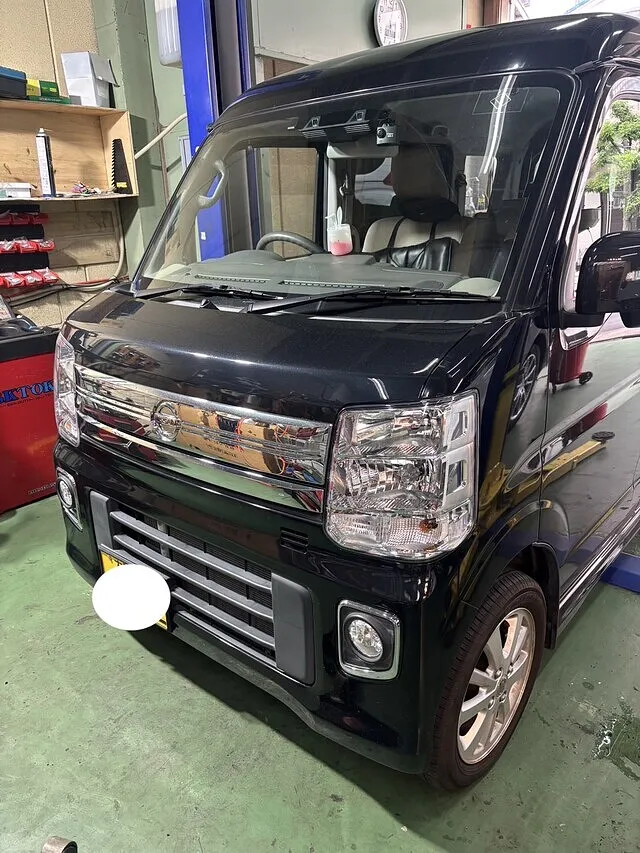 東大阪市　日産クリッパー　車検　ブレーキパッド交換