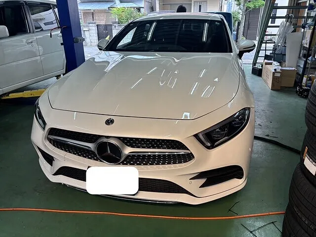 大阪市　ベンツ　CLS バッテリー交換　サブバッテリー交換