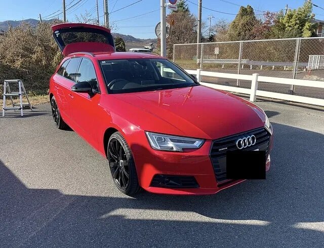 日光市S様アウディA4アバントクワトロ　バッテリー交換