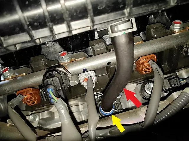 ブローバイガス還元装置フィルター交換　笛吹市