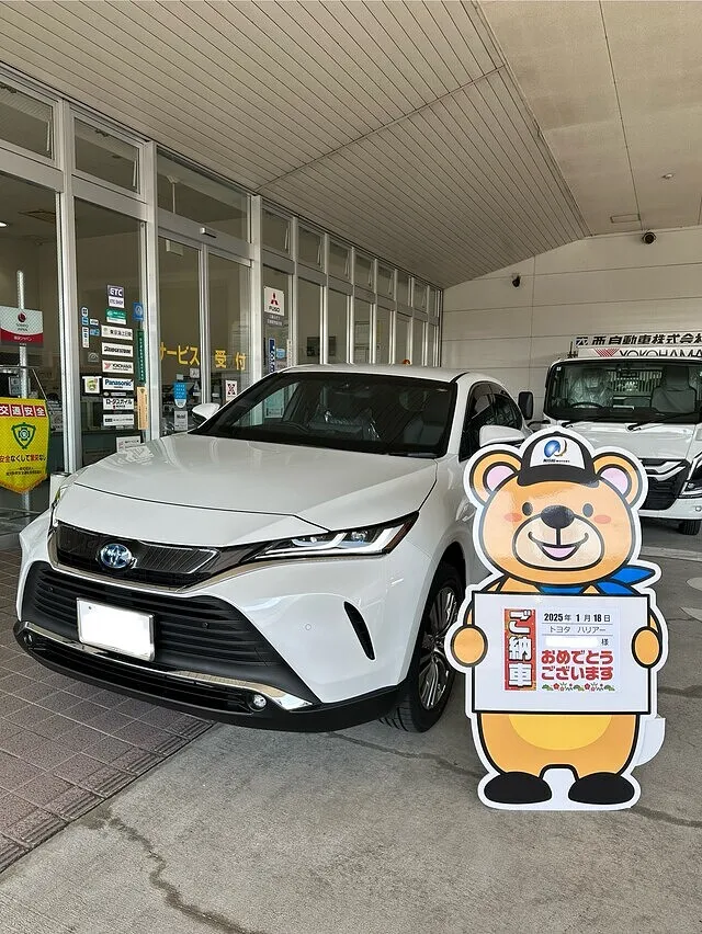 鹿児島　霧島市　新車　トヨタ　ハリアー　納車　西自動車
