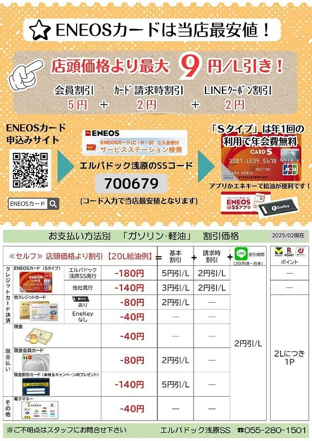 ＥＮＥＯＳカード（浅原SS）