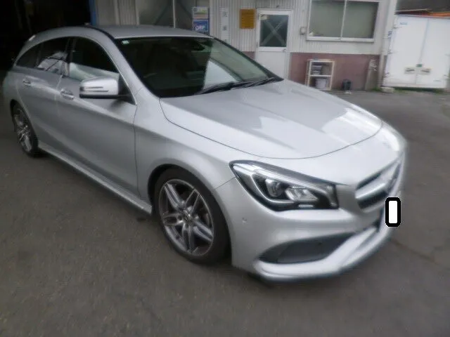 富士市　鈑金塗装　ベンツCLA　Fバンパーカバー交換塗装修理