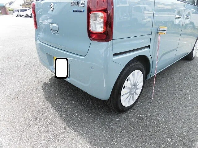 富士市　鈑金塗装　スズキ　ワゴンＲスマイル　右スライドドア、右リヤクォーターキズ塗装修理