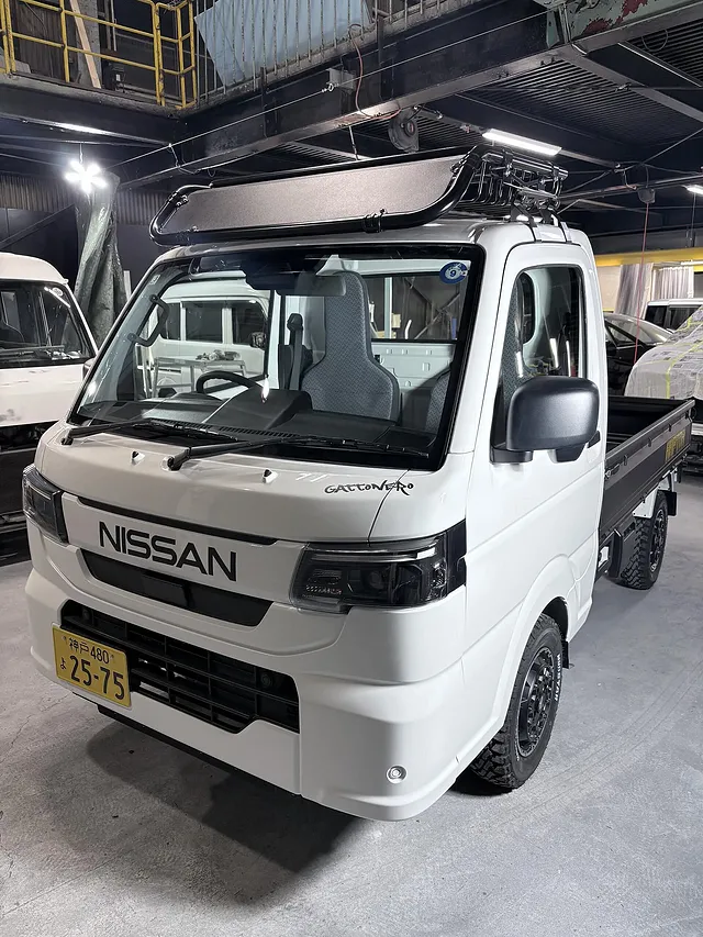 日産クリッパートラックをRAPTORカスタム｜荷台塗装・ハードカーゴ