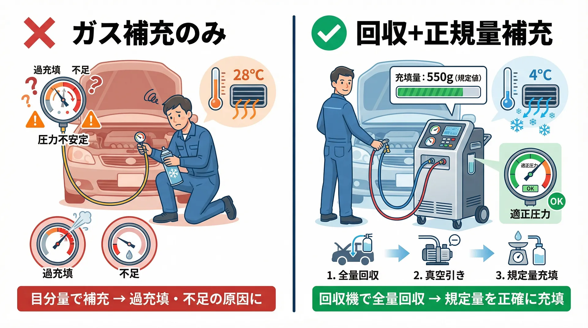 車のエアコン修理承ります 車のエアコン修理を大阪高槻でお探しでしたら、マス星自動車へ！