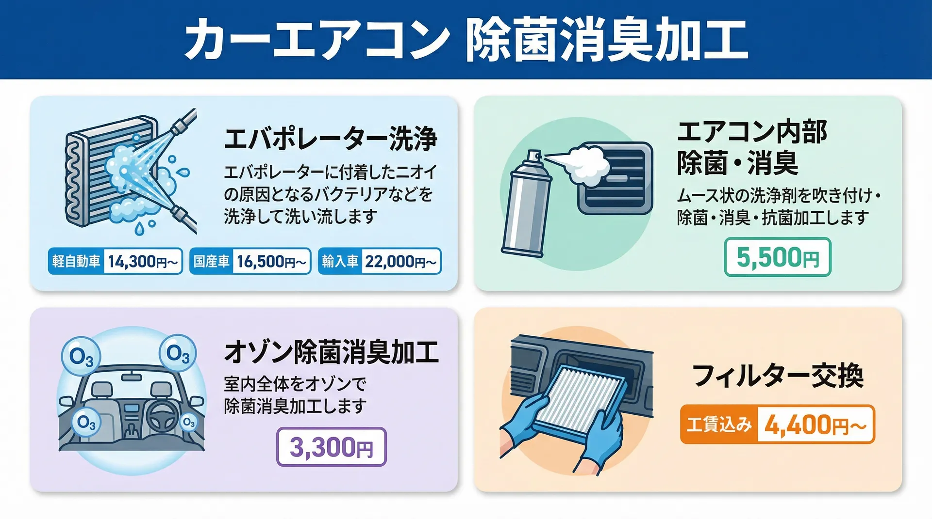 車のエアコン修理を大阪高槻でお探しでしたら、マス星自動車へ！